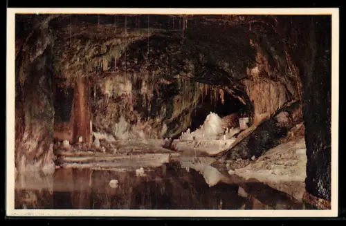 AK Saalfeld, Feengrotte, Märchendom mit der Gralsburg