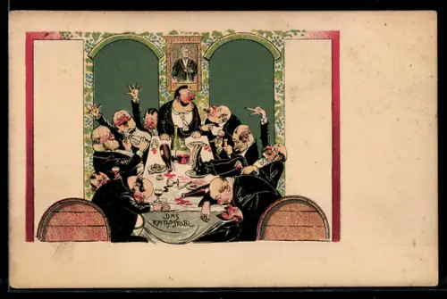 AK Wien, Lustige Männerrunde im Ratsstübl