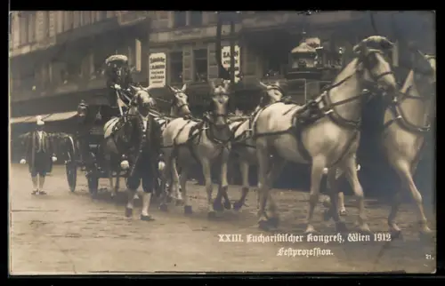 AK Wien, Festprozession beim XXIII. Eucharistischen Kongress 1912
