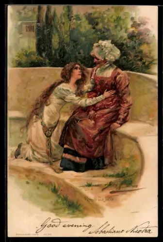 AK Szene aus William Shakespeares Romeo und Julia
