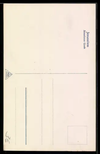 AK Jerusalem, Absalons Grab