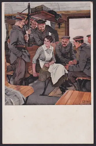 Künstler-AK Brynolf Wennerberg: Urlaubsfahrt