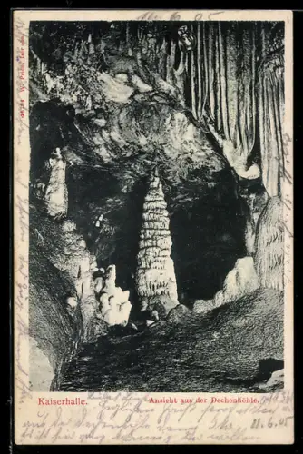 AK Ansicht aus der Dechenhöhle, Kaiserhalle