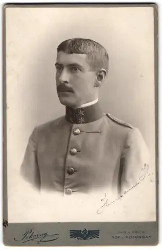 Fotografie Pokorny, Wien, graben 17, k.u.k. Hauptmann in Uniform