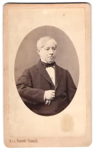 Fotografie G. e L. Fratelli Vianelli, Venedig, Porträt eines älteren Herrn