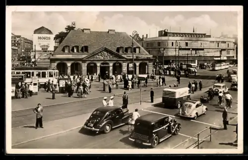 AK Frankfurt am Main, An der Hauptwache, VW Käfer
