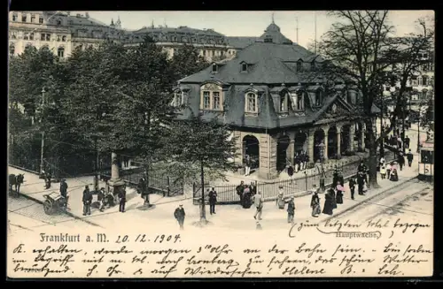 AK Frankfurt a. M., Partie an der Hauptwache