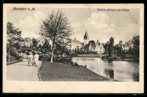 AK Frankfurt-Ostend, Viktoria-Anlagen mit Schule
