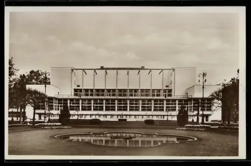 AK Frankfurt-Westend, Palmengarten, Neues Gesellschaftshaus