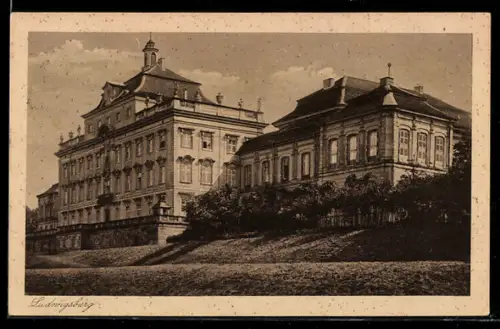 AK Ludwigsburg, Ansicht vom Ludwigsburger Schloss