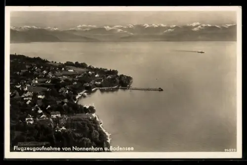 AK Nonnenhorn, Gesamtansicht mit Alpenpanorama vom Flugzeug aus