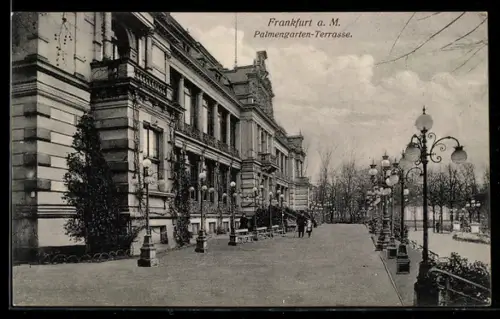 AK Frankfurt-Westend, Palmengarten-Terrasse