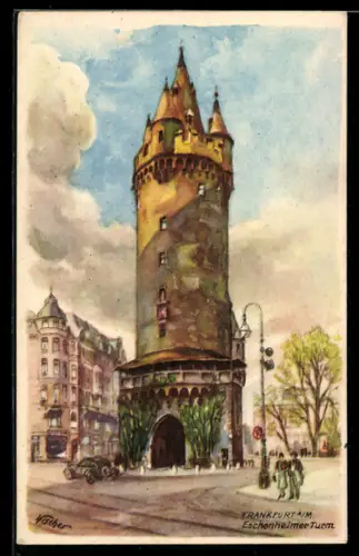 AK Frankfurt a. M., Eschenheimer Turm
