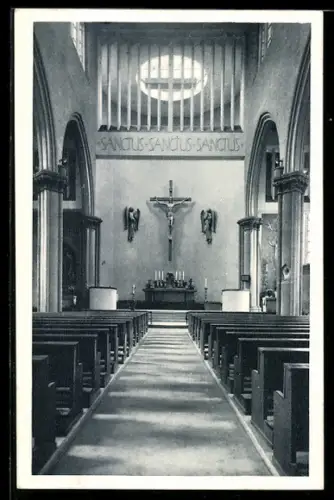 AK Frankfurt-Westend, Pfarrkirche St. Antonius, Savignystrasse, nach Wideraufbau 1947-1949