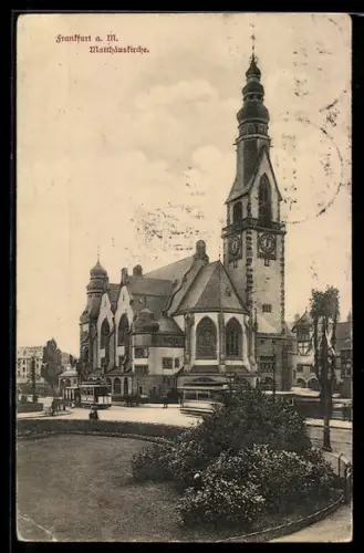 AK Frankfurt a. M., Blick auf die Matthäuskirche