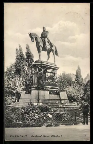 AK Frankfurt a. M., Denkmal Kaiser Wilhelm I.
