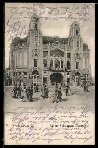 AK Frankfurt a. M., Albert Schumann-Theater