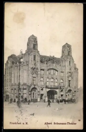 AK Frankfurt a. M., Ansicht vom Albert Schumann-Theater