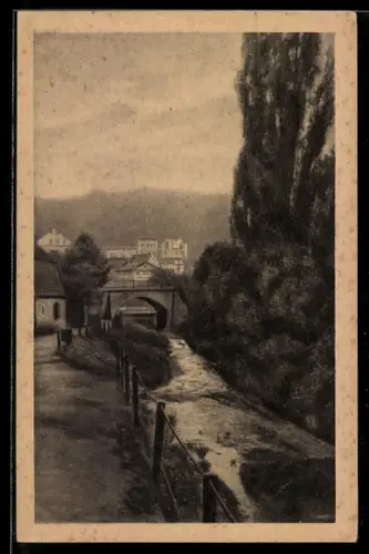 AK Glatz, Partie am Mühlgraben