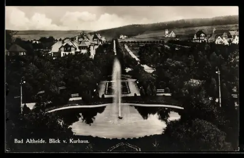 AK Bad Altheide, Ortsansicht vom Kurhaus aus