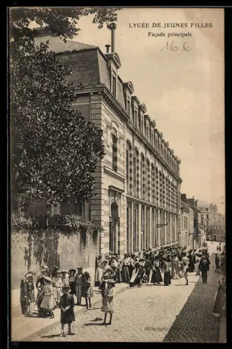 AK Nantes, Lycée de jeunes filles, Facade principale
