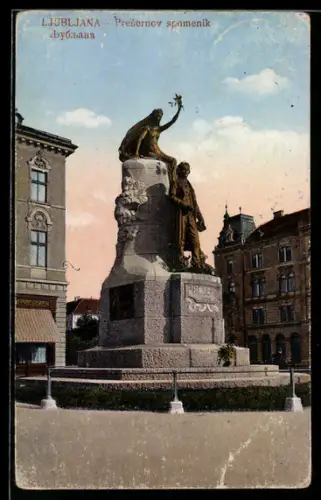 AK Ljubljana, Presernov spomenik