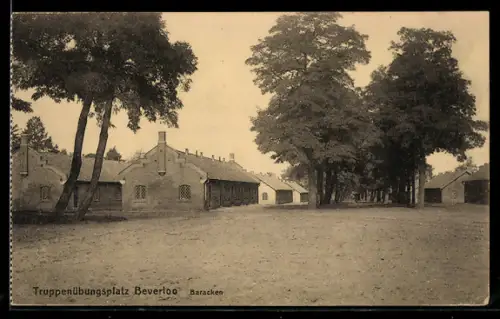 AK Camp de Beverloo Soldatenwohnungen in der Rue Goethals