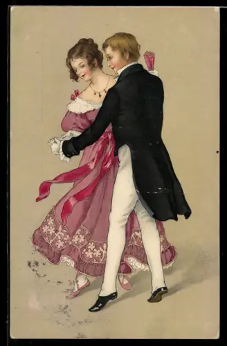 AK Pärchen übt ihren ersten gemeinsamen Standardtanz