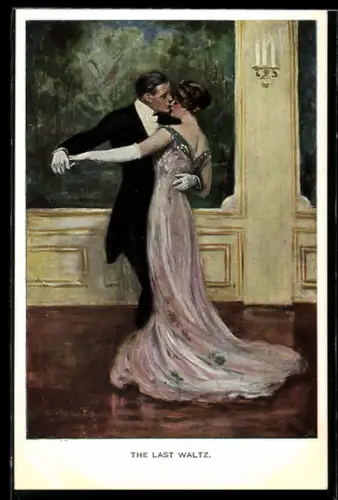 Künstler-AK Clarence F. Underwood: Der letzte Walzer, Tanzendes Paar