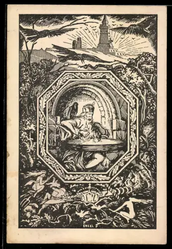 AK Frankenhausen / Thür., Zum Anlass des Kyffhäuser- Denkmals