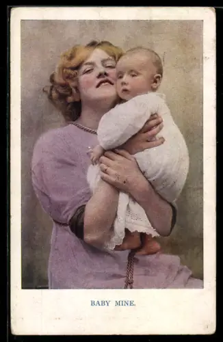AK Baby Mine, glückliche Mutter mit Säugling