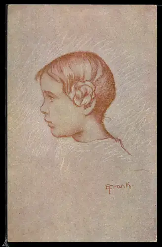 Künstler-AK Elly Frank: Porträt eines Kindes