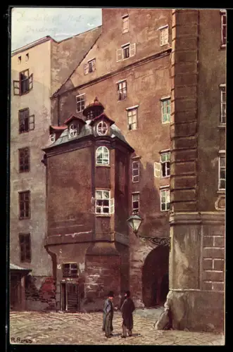 Künstler-AK R. Preuss: Wien, Dreifaltigkeitskapelle im Dreifaltigkeitshof