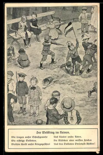 AK Der Weltkrieg im Kleinen