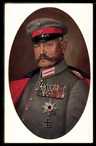 AK Generalfeldmarschall Paul von Hindenburg in Uniform
