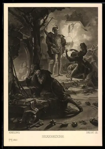 AK Hexenküche, Szene aus Faust