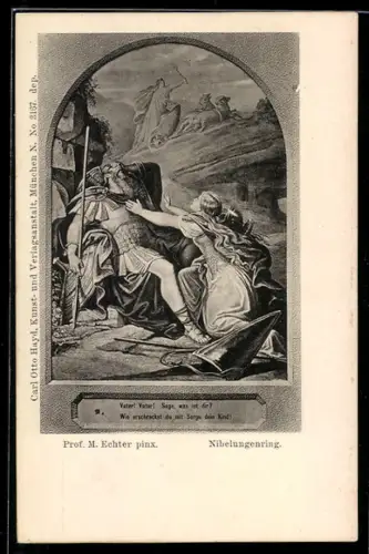 AK Nibelungenring, Szene aus den Nibelungen