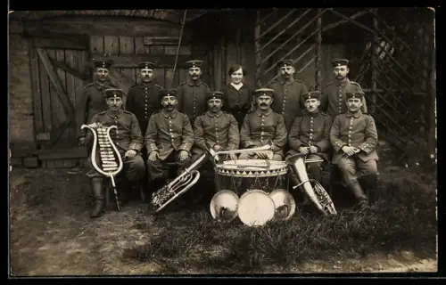 Foto-AK Musikkapelle des Heeres in Feldgrau