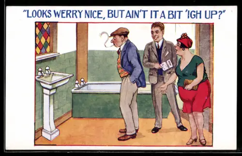 AK Rauchender Mann hält ein Waschbecken für ein Pissoir