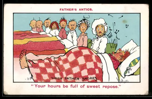 AK Vater weckt seine Familie durch lautes Schnarchen