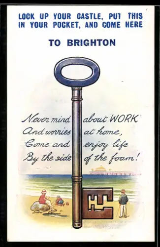 AK Szene an einem idyllischen Strand