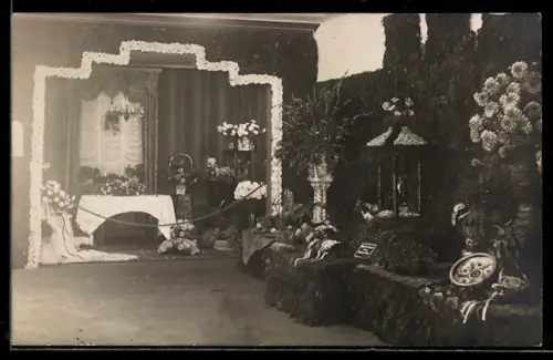 Foto-AK Heilbronn a. N., Gartenbau-Ausstellung, Blumenhaus Max Bräunling