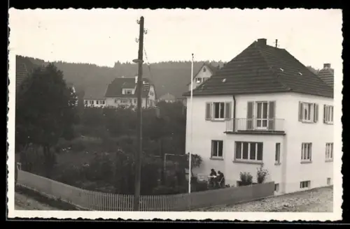 Foto-AK Tuttlingen, Teilansicht des Ortes mit Wohnhäusern