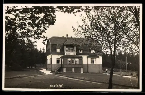 AK Rodewisch i. V., Blick auf Gasthaus Waldhof