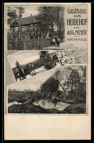 AK Langenhagen, Gasthof zum Heidehof von Aug. Meyer im Hainhaus