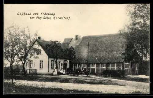 AK Harmstorf, Gasthaus zur Erholung von Fritz Röhrs