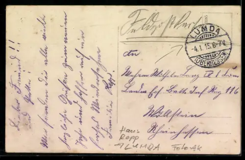 Foto-AK Lumda, Hotel Haus Rapp