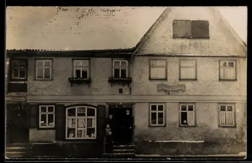 Foto-AK Fladungen, Färberei von Konrad Feutner 1911