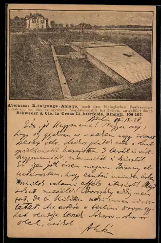 Lithographie Teltow, Abwasser-Reinigungs-Anlage