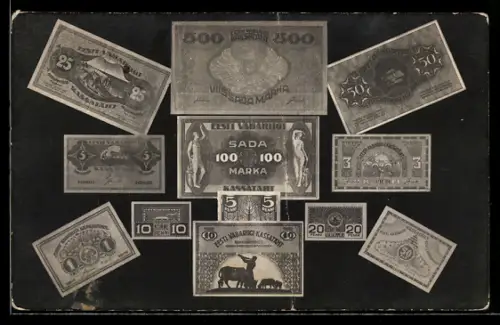 AK Eesti, Geldschein über einhundert Marka